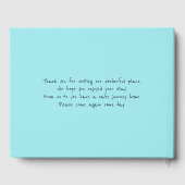 カスタムホテルBアンドBゲストハウス ゲストブック (裏面)