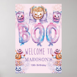 カスタムホラー映画誕生日眠気覚サイン ポスター