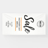 カスタムホリディオファーストアセールビジネス広告 横断幕 (横)