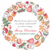 カスタムホリディグリースメリークリスマス シール (正面)