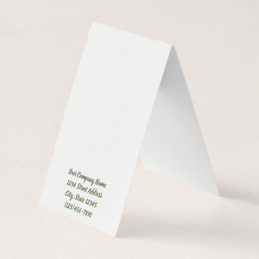 カスタムホリディセルフスタンドイヤリングディスプレイカード 名刺 (裏面)