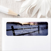 カスタムホリデーカード封筒住所 シールシール ラベル (インサイチュ)