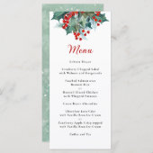 カスタムホリデーグリーナリーウォーターカラー メニュー (正面/裏面)