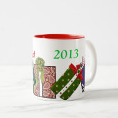 カスタムホリデーコーヒーマグ ツートーンマグカップ (正面右)