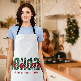 カスタムホリデーシーズンパターン エプロン