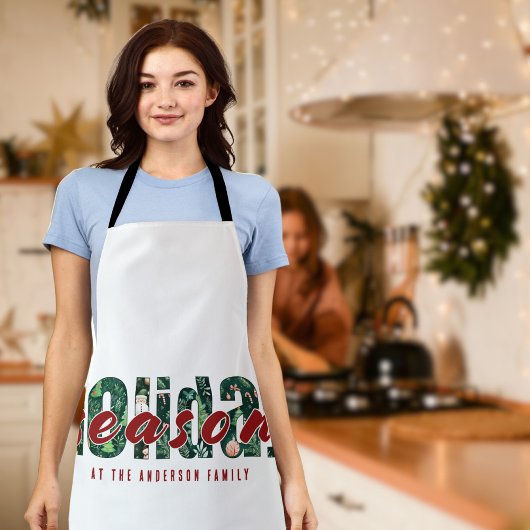 カスタムホリデーシーズンパターン エプロン