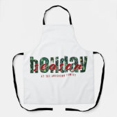 カスタムホリデーシーズンパターン エプロン (正面)