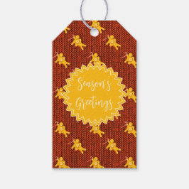 カスタムホリデージンジャーブレッド ギフトタグ