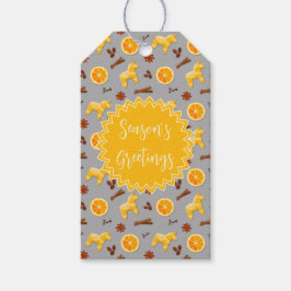 カスタムホリデージンジャーブレッド ギフトタグ