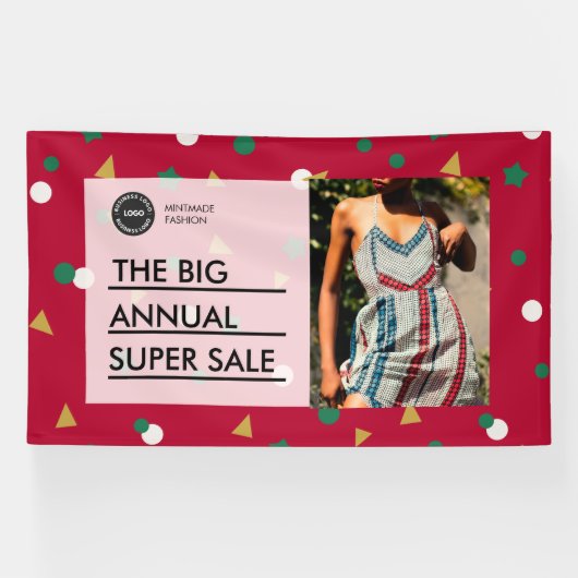 カスタムホリデーセール小売割引プロモストア 横断幕 (横)