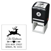 カスタムホリデートナカイ矢印ハートスクリプト セルフインキングスタンプ (インサイチュ)