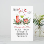 カスタムホリデーバーメニュー – Making Spirits Bright (スタンド正面)