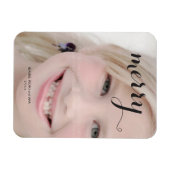 カスタムホリデーフォトマグネット文字パーソナライズされた マグネット (横)