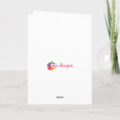 カスタムホリデーベルネーズマウンテンクリスマスドッグ シーズンカード (裏面)