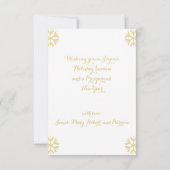 カスタムホリデーメリークリスマスハッピーニューイヤーカード 招待状 (裏面)