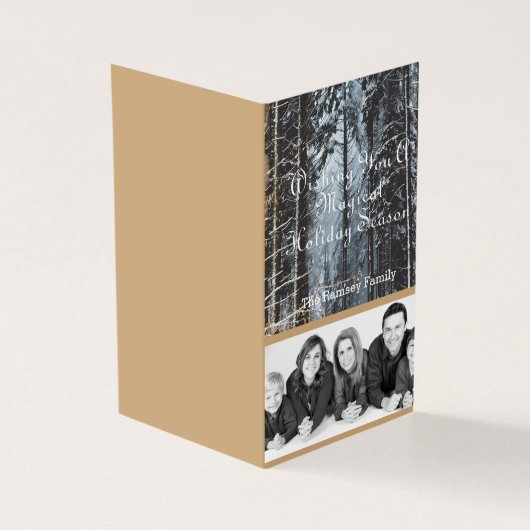 カスタムホリデー写真の冬のシーン (外部)