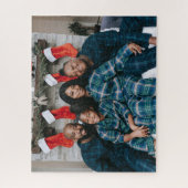 カスタムホリパーソナライズされたー写真クリスマス ジグソーパズル (縦)