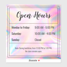 カスタムホログラフィックオプアルストーン開館時間シール シール