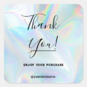 カスタムホログラフィックロゴ スクエアシール (正面)