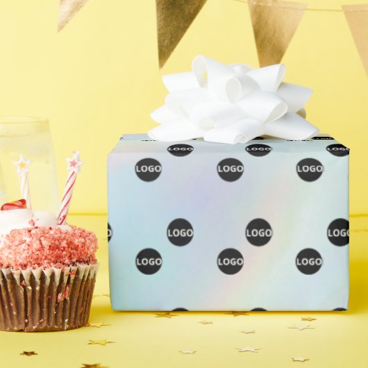 カスタムホログラフィックロゴ ラッピングペーパー (誕生日パーティー)