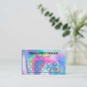 カスタムホログラフィフェイクックロイヤリティカード 名刺 (スタンド正面)