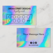 カスタムホログラフィフェイクックロイヤリティカード 名刺 (正面/裏面)