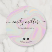 カスタムホログラフィ書跡スクリプつるトラベル フェイバータグ (裏面)