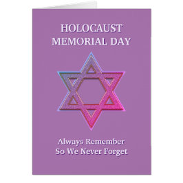 カスタムホロコースト記念日記念カード
