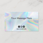 カスタムホロフェイクロイヤリティカード 名刺 (裏面)