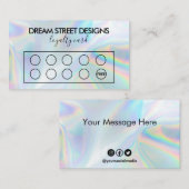 カスタムホロフェイクロイヤリティカード 名刺 (正面/裏面)