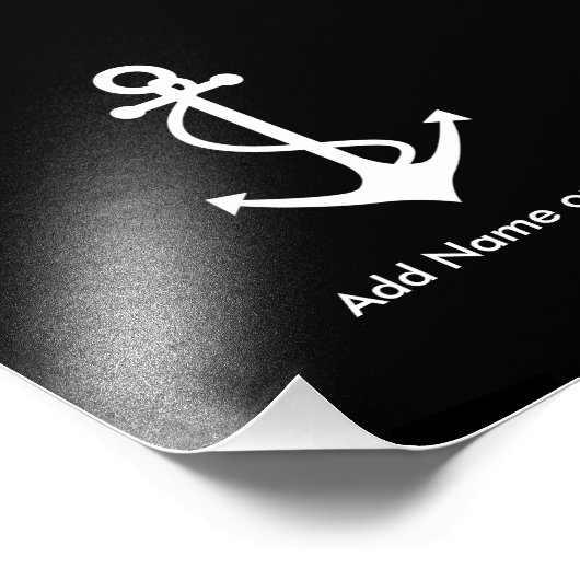 カスタムホワイトいかり独自の文字を追加 フォトプリント            (角)