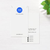 カスタムホワイトアドロゴペンダントネックレスディスプレイ (デスク)