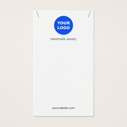 カスタムホワイトアドロゴペンダントネックレスディスプレイ (正面)