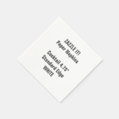 カスタムホワイトカクテル紙ナプキンス空白の スタンダードカクテルナプキン (角)