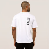 カスタムホワイトスポートテンプレートメモダンンズバックプリント Tシャツ (裏面フル)