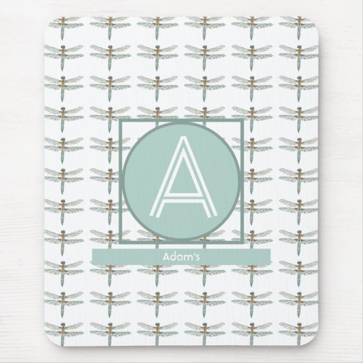 カスタムホワイトトレンディートンフライパター マウスパッド (正面)