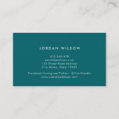 カスタムホワイトハウスエステート実在エージェント付き 名刺 (裏面)