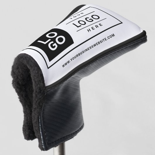 カスタムホワイトビジネスのロゴブランド ゴルフヘッドカバー (3/4 正面)