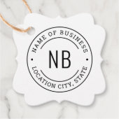 カスタムホワイトビジネス会社名 フェイバータグ (正面)