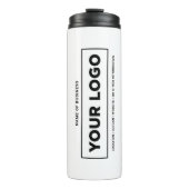 カスタムホワイトビジネス名とロゴホワイトブランド タンブラー (正面)
