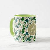 カスタムホワイトピースリリー マグカップ (正面左)