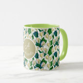 カスタムホワイトピースリリー マグカップ (正面右)