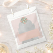 カスタムホワイトフェイバーバッグ フェイバーバッグ (クリップ留めされた状態)