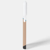 カスタムホワイトブラウンブルーグレーベージュブロックアート Case-Mate iPhoneケース (裏面 / 右)