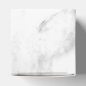 カスタムホワイトマーブルエレガントテンプレート フェイバーボックス (上部)