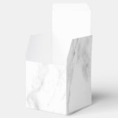 カスタムホワイトマーブルエレガントテンプレート フェイバーボックス (オープン)