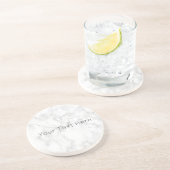 カスタムホワイトマーブルサンドストーンコースター コースター (側面)