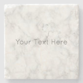 カスタムホワイトマーブルストーンコースター ストーンコースター (正面)
