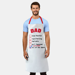 カスタムホワパーソナライズされたイトパパMOM #FATHERSDAYGift エプロン