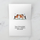 カスタムホースパルス誕生日カード カード (内部)